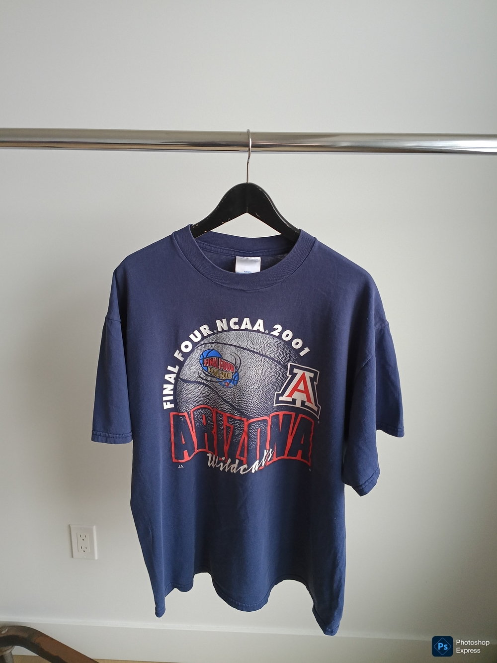 Vintage 2001 NCAA Arizona Wildcats Final Four Basketball Shirt XL M&O Knits Y2K